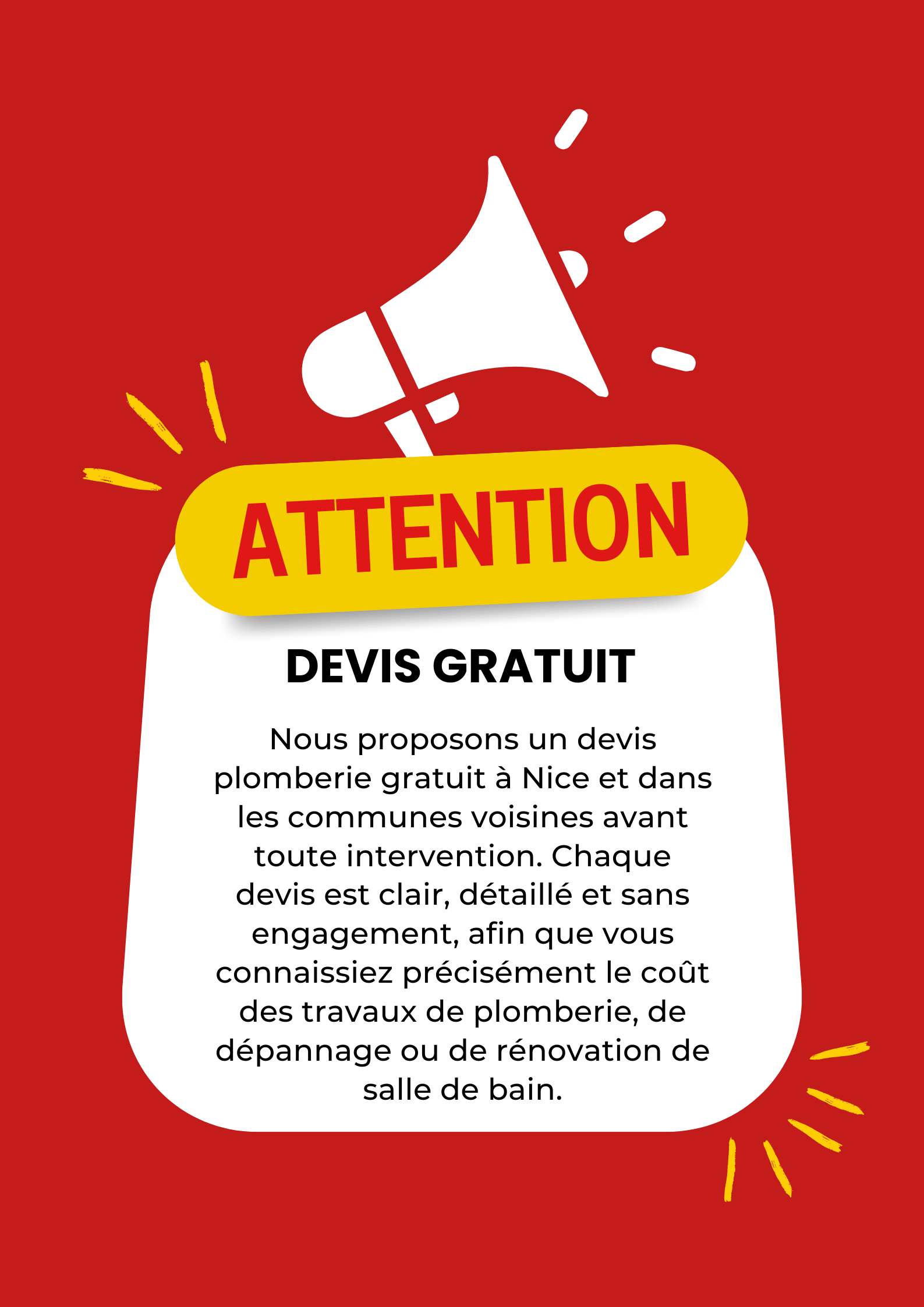 Un devis de plombier est-il payant à Nice ?